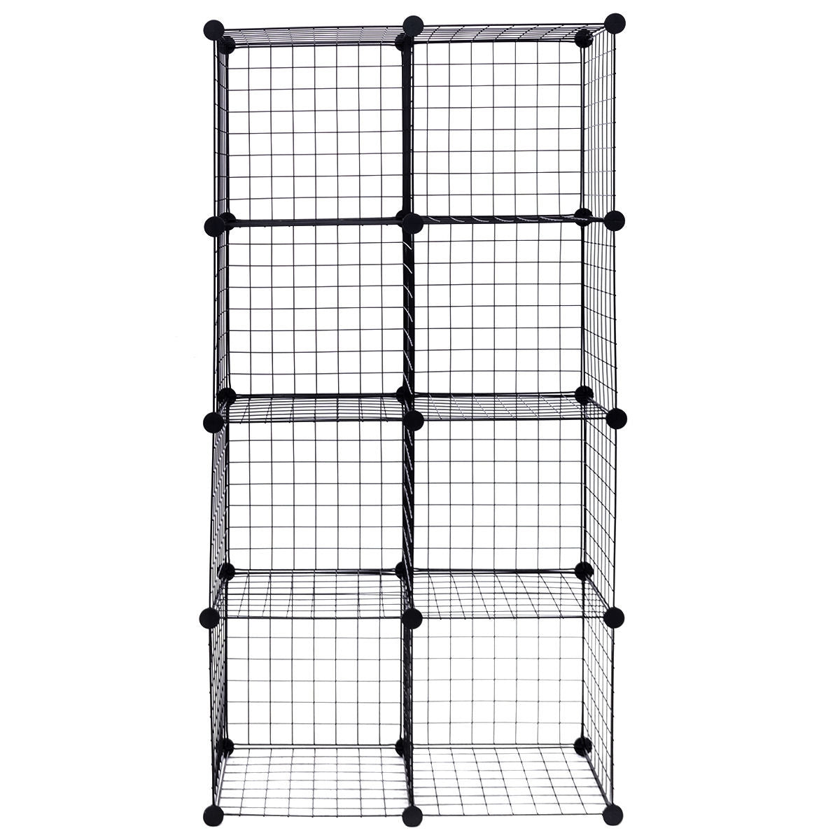 Estanterías modulares de rejilla de 8 cubos DIY