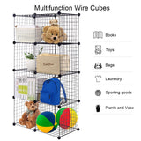 Estanterías modulares de rejilla de 8 cubos DIY