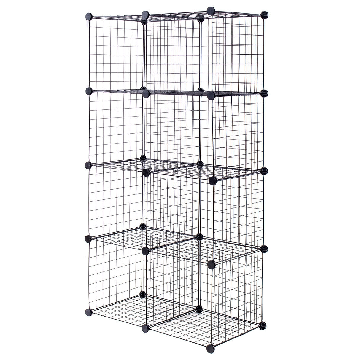Estanterías modulares de rejilla de 8 cubos DIY