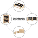 Botellero modular apilable de madera con capacidad para 36 botellas, sin bamboleo