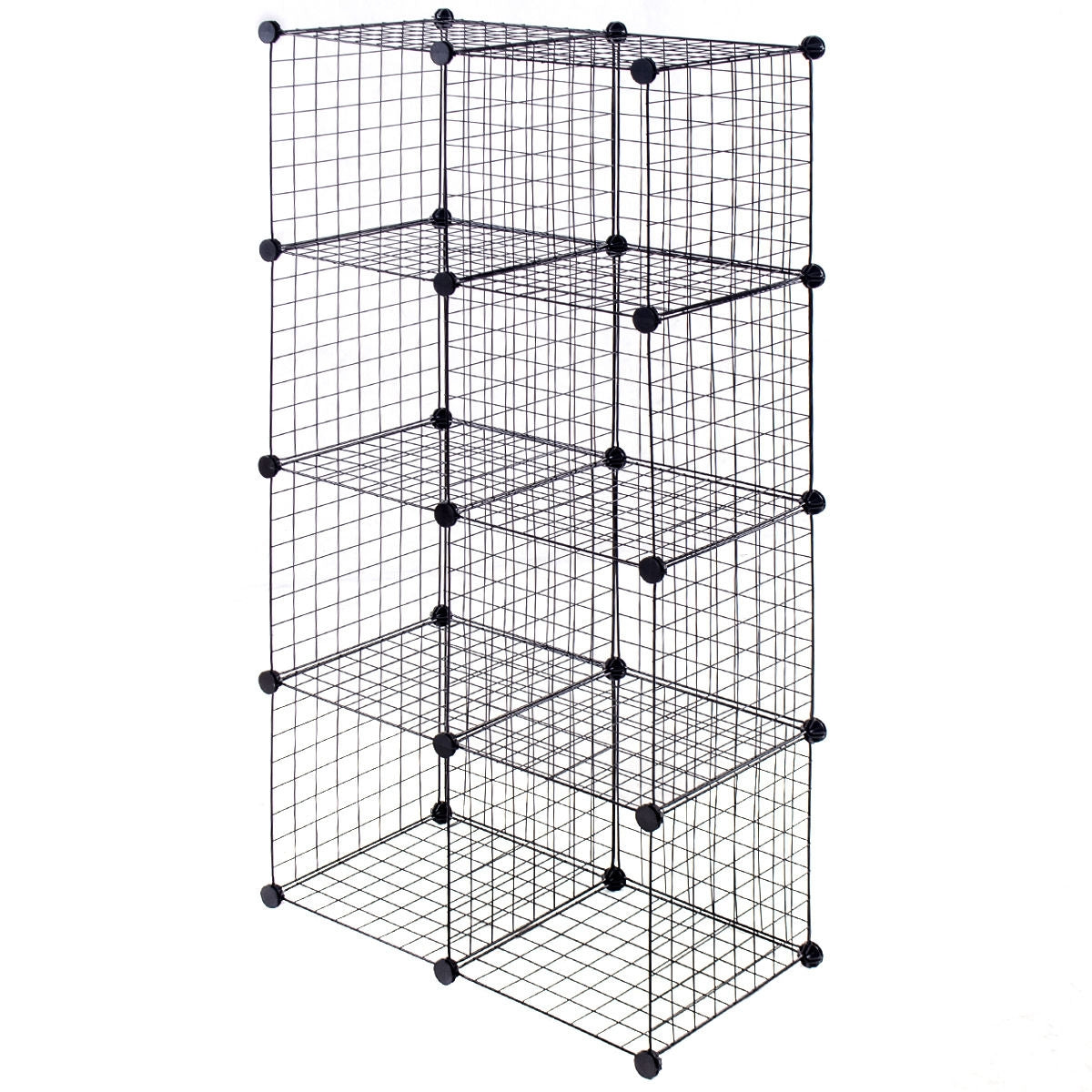 Estanterías modulares de rejilla de 8 cubos DIY