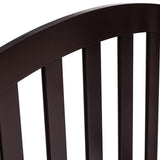 Barrera de seguridad de madera plegable y autónoma para mascotas, de 24 pulgadas y 2 paneles configurables con parte superior arqueada - Marrón