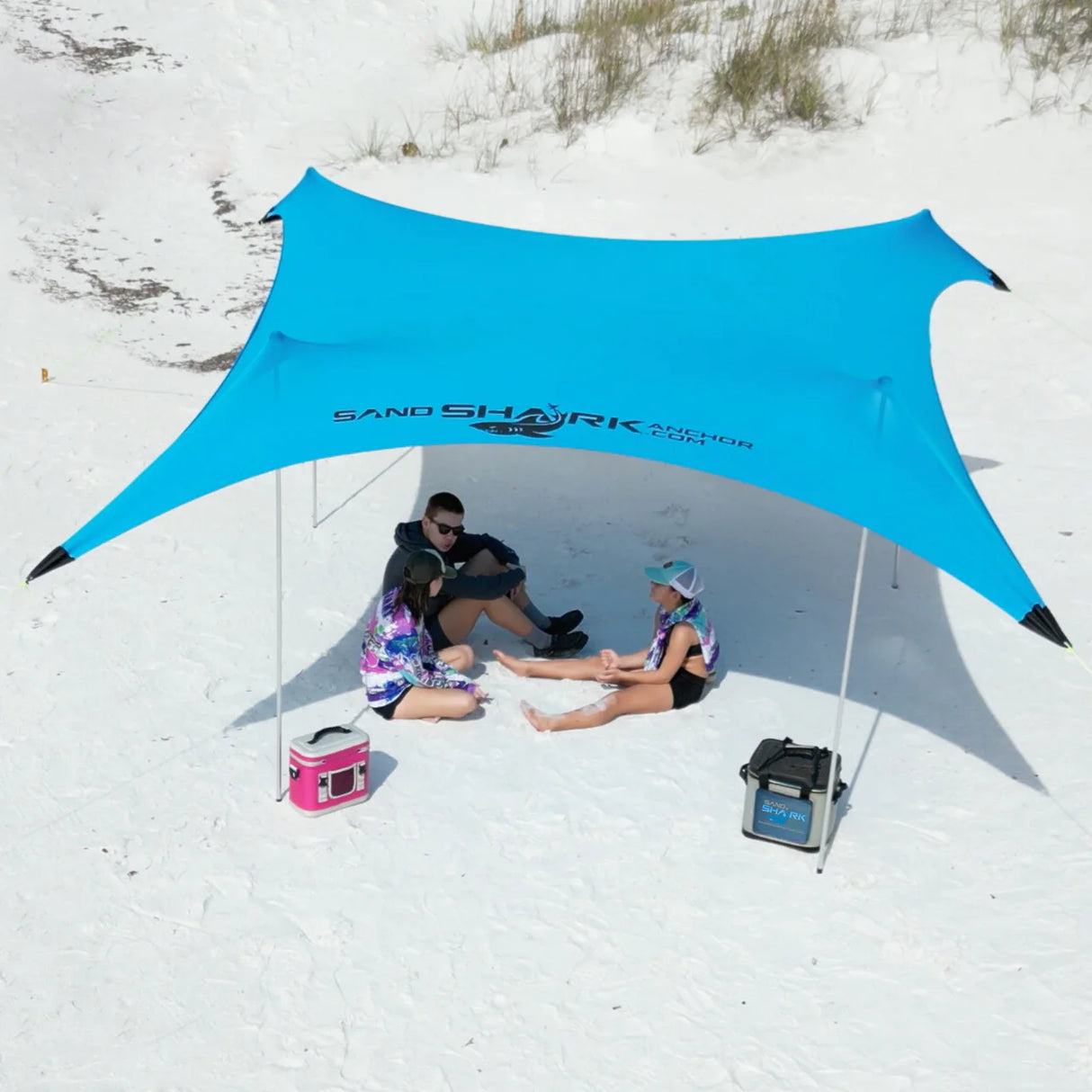 FINAL SALE-CLEARANCE Large Pop Up Beach Tent for Outdoors: Water-Resistant, Portable Sunshade, Fits in a duffle bag.