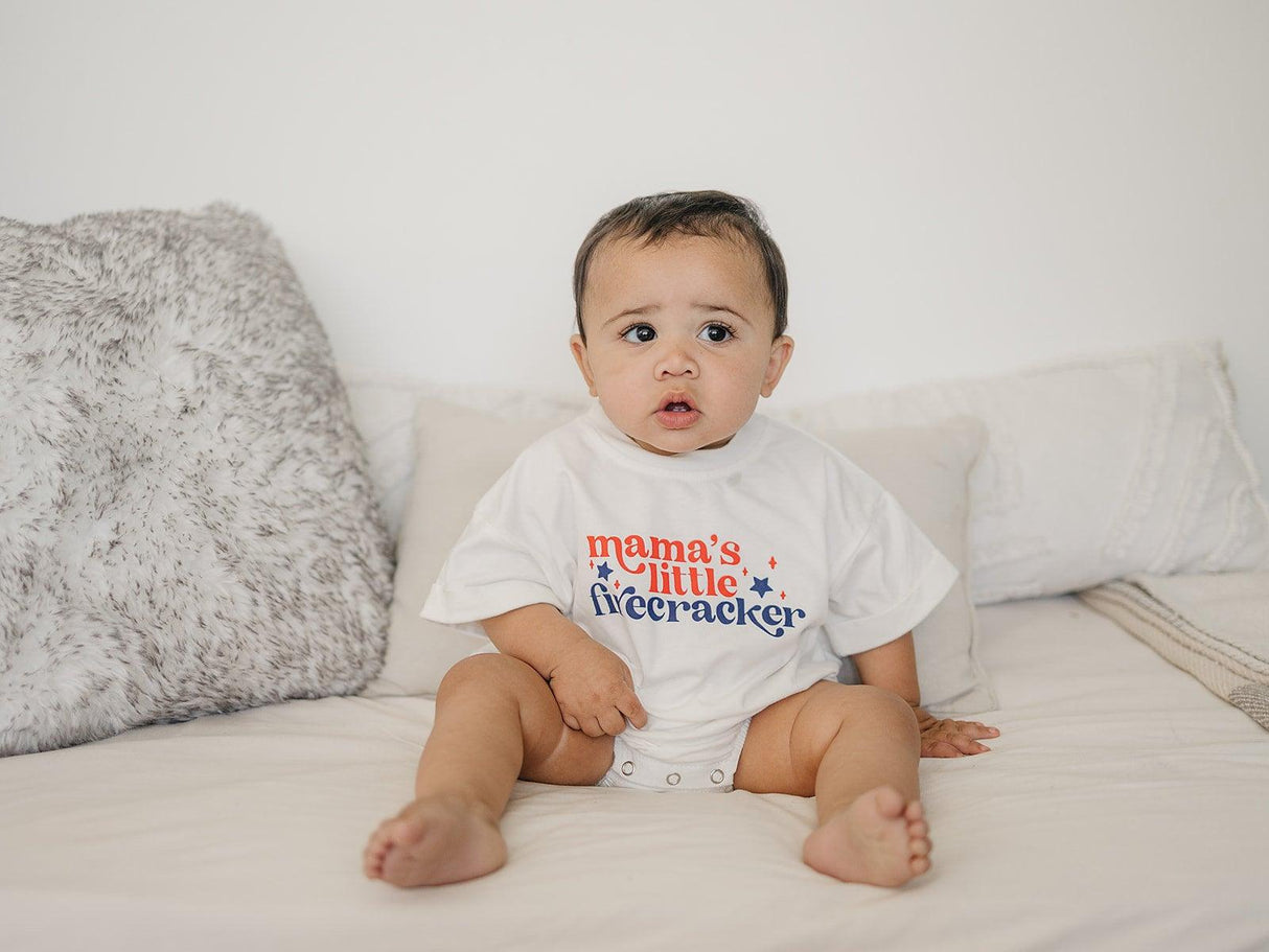 Mameluco camiseta "Pequeña Cohetita de Mamá"