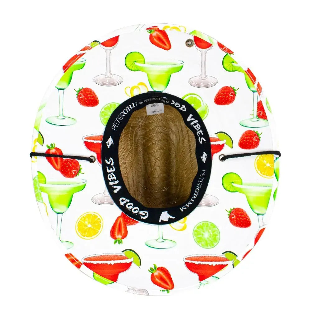 Peter Grimm Margaritas - Sombrero de salvavidas de paja de centeno