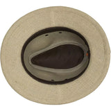 Dorfman Pacific Marsing - Sombrero Fedora Outback de paja de cáñamo