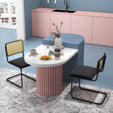 2 Sillas de Comedor Modernas de Mediados de Siglo con Diseño Cantilever-Negro
