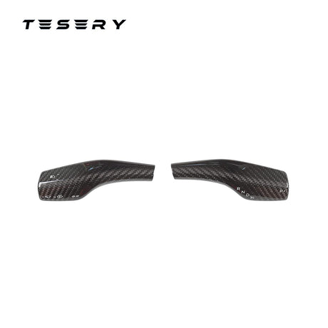 TESERY Model 3 / Y Turn Signal Stalk Cover - Dry Carbon Fiber Interior Mods