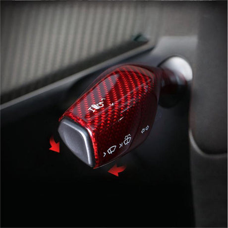 TESERY Model 3 / Y Turn Signal Stalk Cover - Dry Carbon Fiber Interior Mods