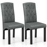 Modern Dining Chair with High Backrest High-density Sponge Cushion