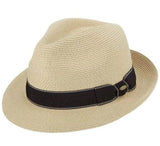 Scala Wyatt - Sombrero fedora de paja