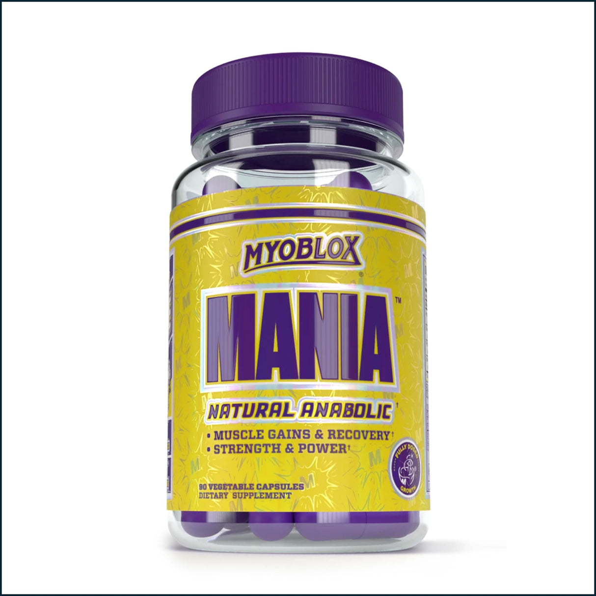MyoBlox Mania Potenciador de Testosterona, 90 Cápsulas