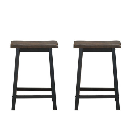 Taburetes de bar para cocina, comedor, hogar, juego de 2 de 24 pulgadas de alto