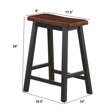 Taburetes de bar para cocina, comedor, hogar, juego de 2 de 24 pulgadas de alto