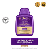 Bioxcin Collagen & Biotin Volume Shampoo - Strengthens & Volumizes Hair, Hypoallergenic, Paraben-Free