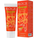 ROCS Junior Children's Toothpaste 60ml - Natural & Fruit-Flavored for Kids Aged 6-12