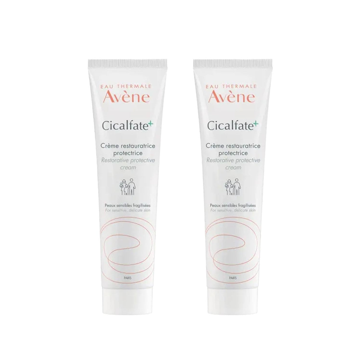 Avene Cicalfate: Advanced Skin Repair Cream - Soothing Relief for Damaged, Irritated & Sensitive Skin (Pack of 2)