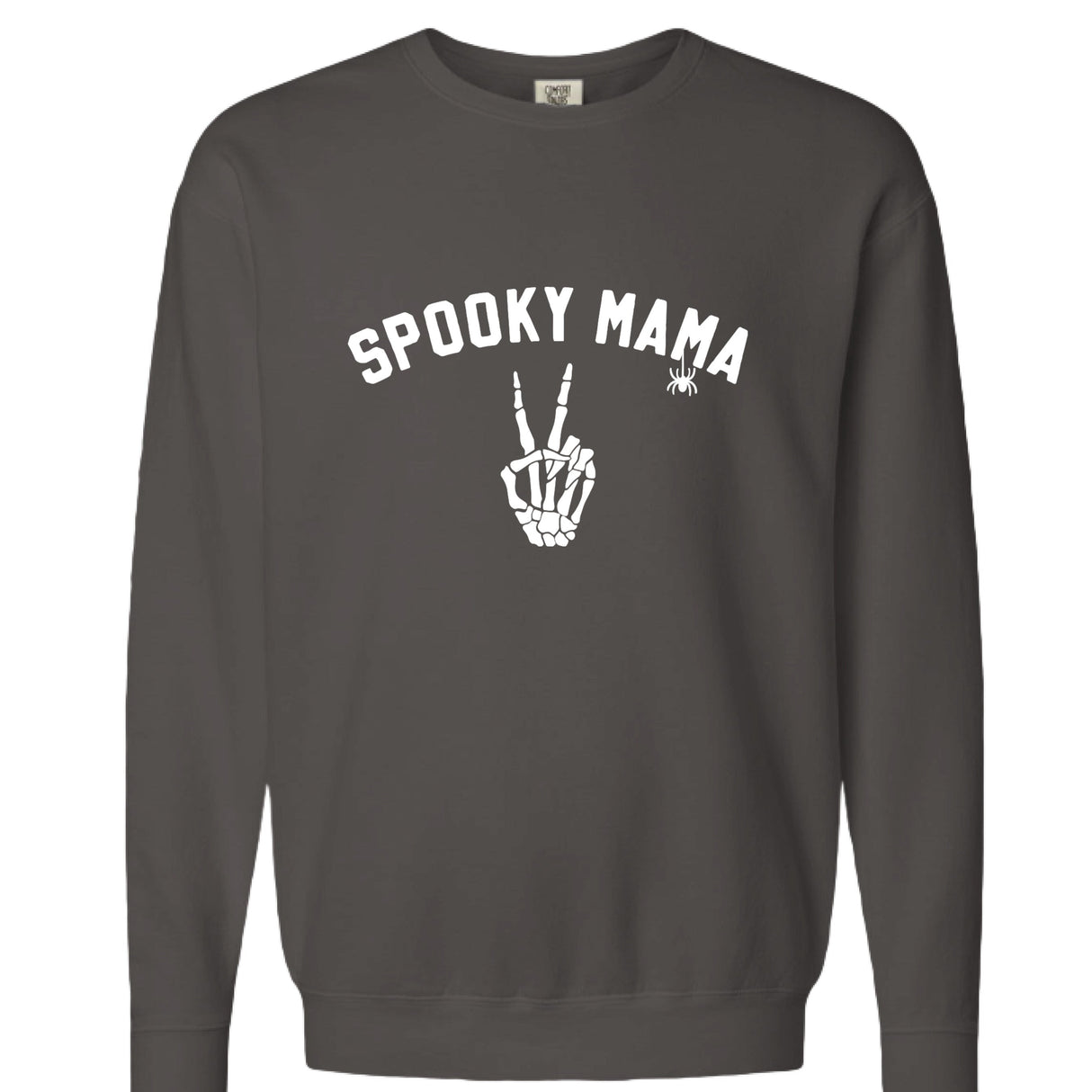 Womens 'Spooky Mama' Comfort Colors Crewneck Sweatshirt