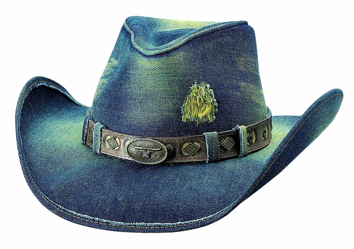 Bullhide Nonstop - Sombrero vaquero de mezclilla