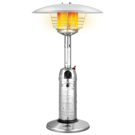 Calefactor de patio de pie portátil de mesa de propano de 11 000 BTU
