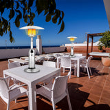 Calefactor de patio de pie portátil de mesa de propano de 11 000 BTU