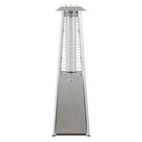 10000 BTU Portable Stainless Steel Tabletop Patio Heater with Glass Tube