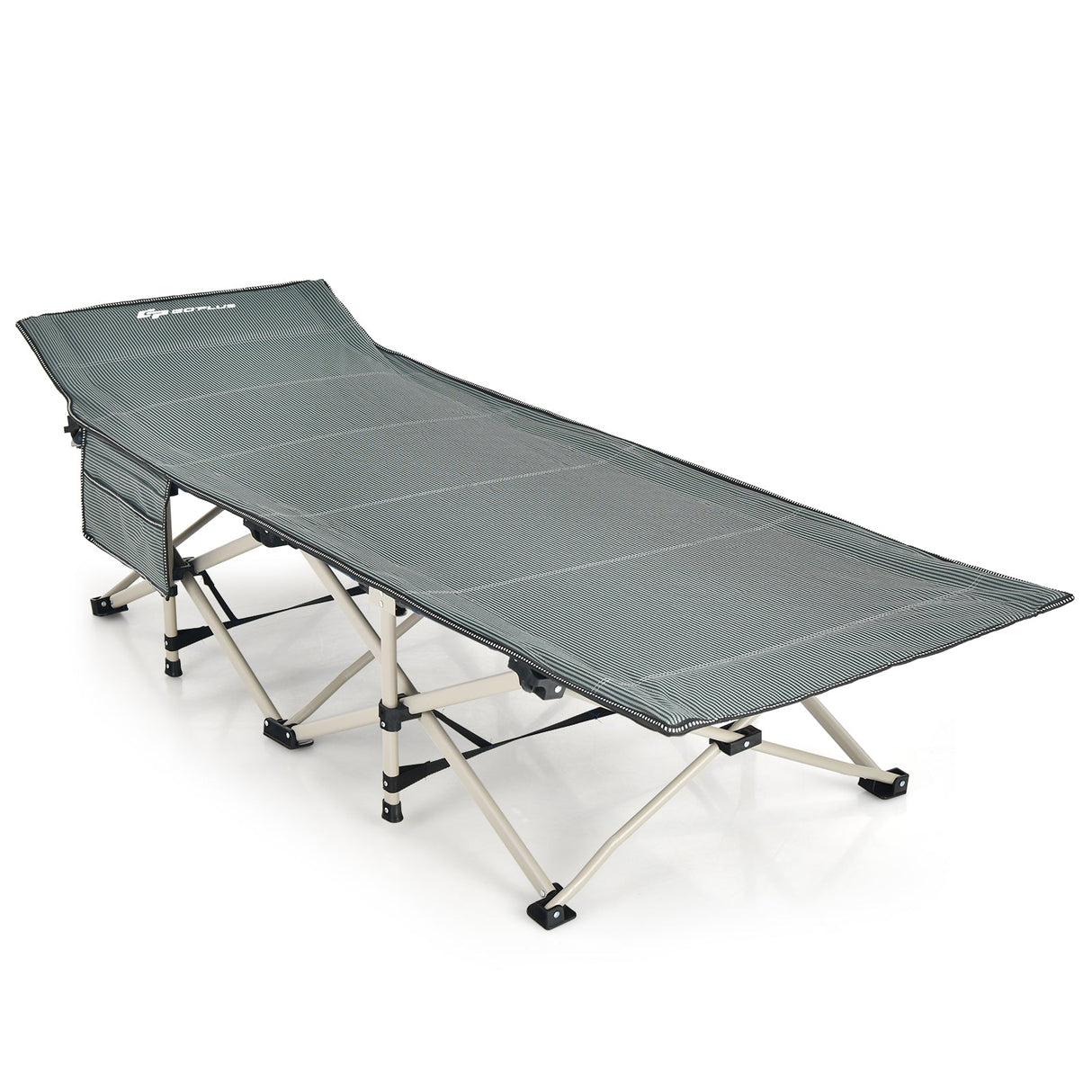 Catres de camping plegables anchos con bolsa de transporte