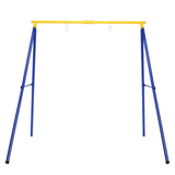 Soporte de columpio de acero tipo A, extra grande y resistente