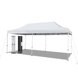 Carpa plegable emergente para patio exterior de 10 x 20 pies - Blanca