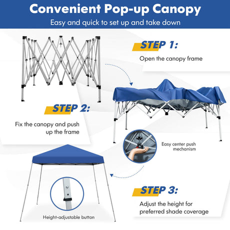 Carpa instantánea plegable para exteriores de 3 x 3 metros con bolsa de transporte