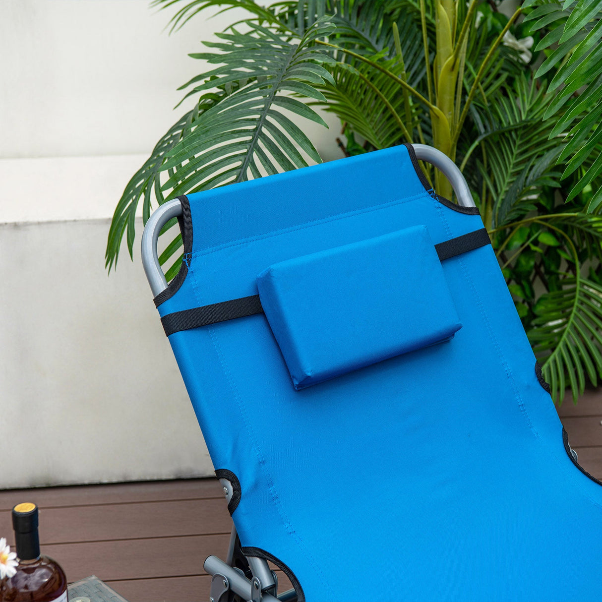 Tumbona plegable de exterior de 5 posiciones
