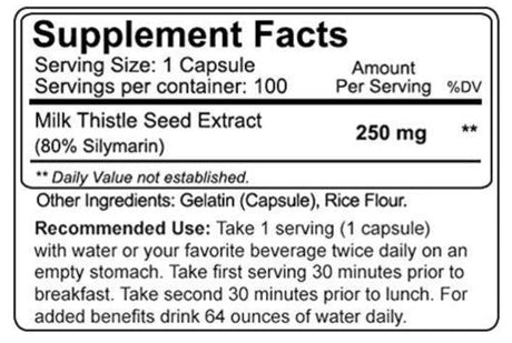 NutraKey Cardo Mariano 250 mg, 100 Cápsulas