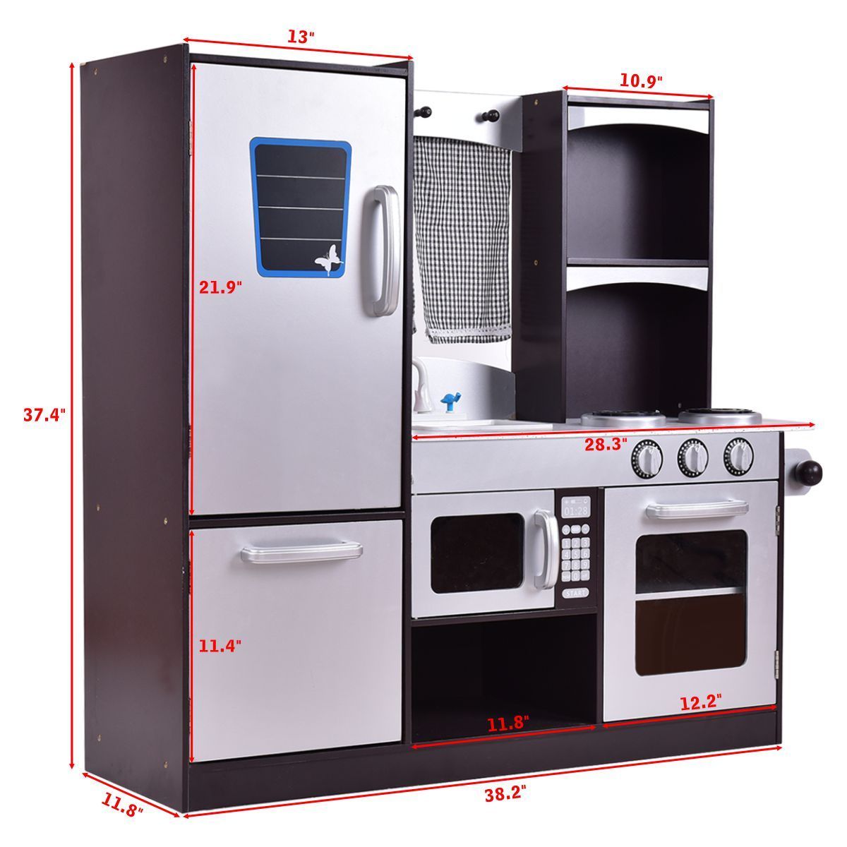 Juego de cocina de madera moderno para niños