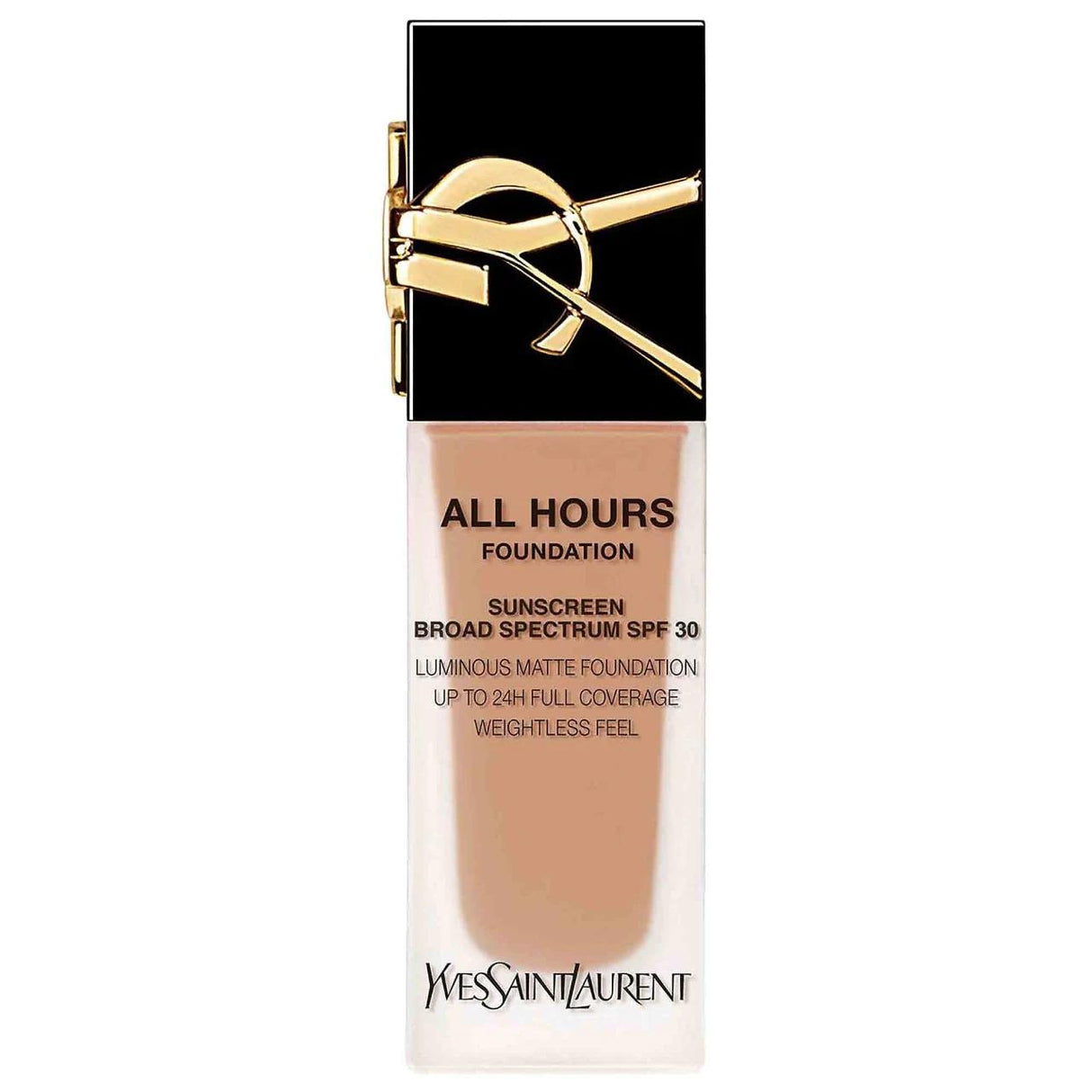 All Hours 24H Longwear Liquid Foundation with Hyaluronic Acid & SPF 30 - Luminous Matte Finish, Waterproof & Transfer Proof
