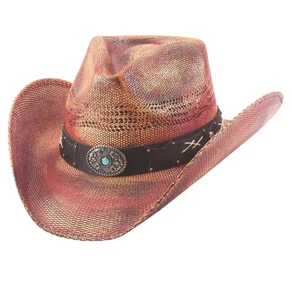 Bullhide Only Me - Sombrero de vaquera de paja Bangora