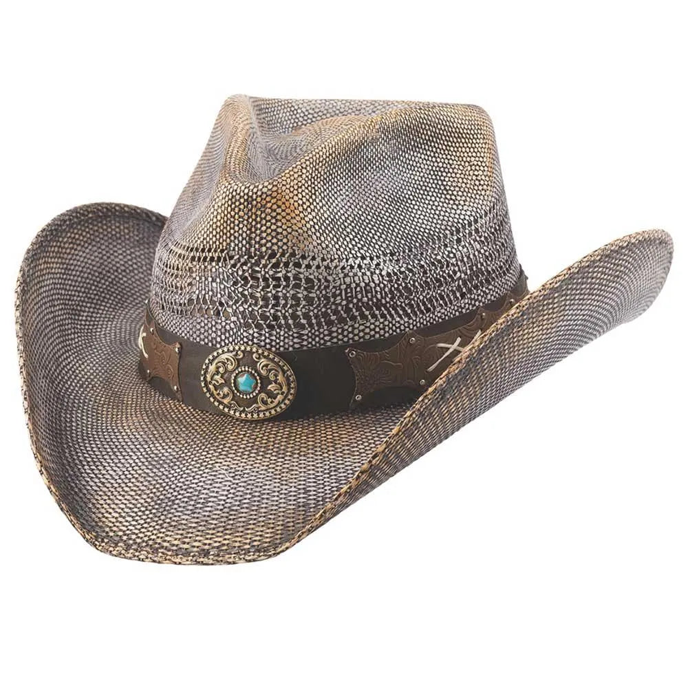 Bullhide Only Me - Sombrero de vaquera de paja Bangora