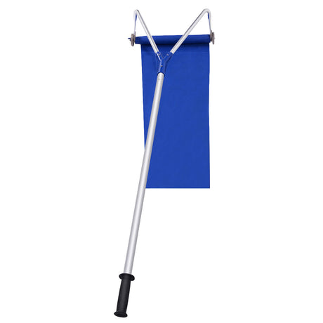 Rastrillo de Nieve Ajustable de 21 Pies de Aluminio para Techo con Ruedas y Lona Oxford