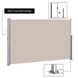 Toldo retráctil plegable de 118.5 x 71 pulgadas para patio