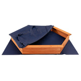 Cajón de Arena Hexagonal de Madera de Cedro con Asientos