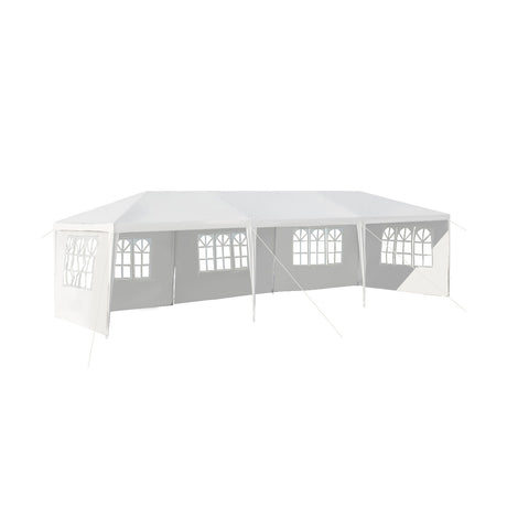 Carpa con dosel de 10 x 30 pies con 5 paredes laterales extraíbles para bodas y fiestas