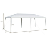 Carpa de toldo impermeable de 10 x 20 pies con estacas y cuerdas de viento
