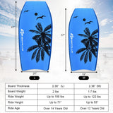Tabla de surf ultraligera con correa y núcleo de EPS para bodyboard