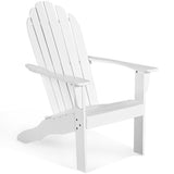 Silla Adirondack de exterior de madera de acacia con diseño ergonómico
