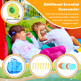 Casa de rebote inflable para niños de exterior e interior con soplador de aire de 480 W