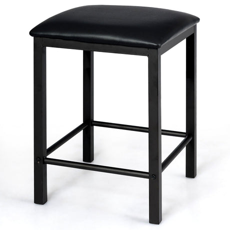 Juego de comedor de altura de mostrador de 3 piezas con mesa de imitación mármol