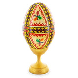 Triangles Hand Painted Wooden Pysanky Easter Egg