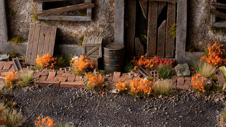 Gamers Grass Tufts: Orange Flowers - Wild