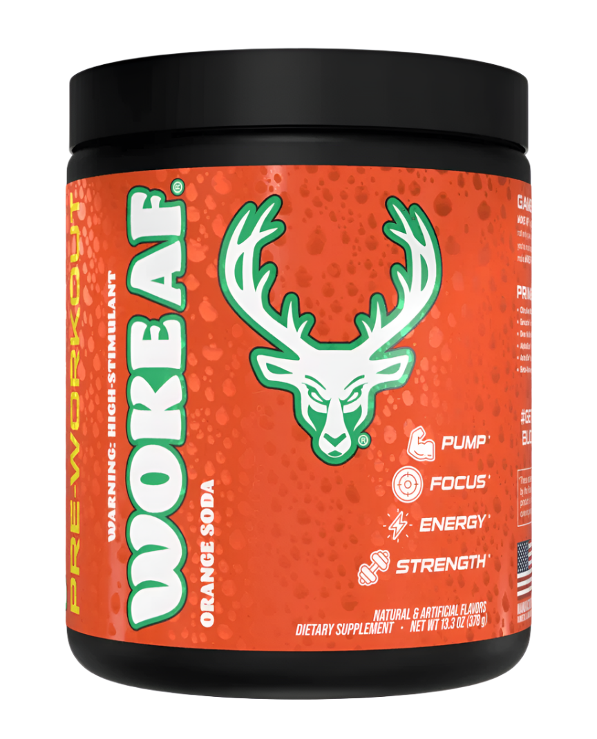 Bucked Up WOKE AF High-Stimulant Pre-Workout - Intense Energy & Focus