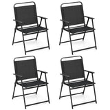 Juego de 2/4/6 sillas plegables de exterior con asiento transpirable