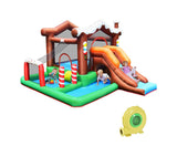 Casa de rebote inflable para niños de exterior e interior con soplador de aire de 480 W